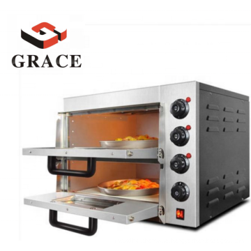 Grace kitchen High Capacity Hotel Kitchen Bakery Equipment Electric two deck  Bread Baking Pizza Oven